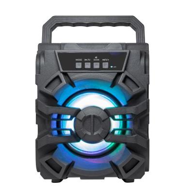 China Portable Wireless Gathering Speaker Built In 1200 mAh Li-tion Battery Karaoke MIC Player BT LED RGB for sale