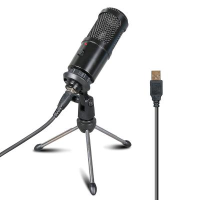 China Perfect Sound 2020 New Factory Direct Youtuber Games, Desktop USB High Quality Recording Electret Condenser Microphone Te koop