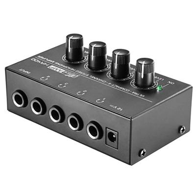 China High Fidelity Digital Audio Mixer Console HA400 4 Channel Power Monitor Earphone Headphone Amplifier for sale