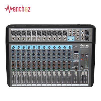 China Disco\bar\club\Professional 12 Channel BT DJ Mixer USB MP3 Interface Home Audio Console MJ-12 Suitable For Wedding Stage Performance Party for sale