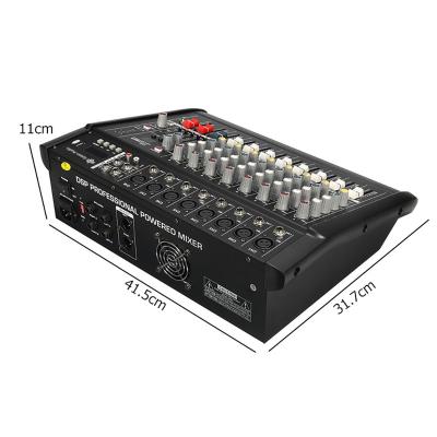 中国 Microphone Audio Sound Karaoke Console Karaoke Console Digital Mixer Amplifier 48V Phantom Power With USB Built-in Switch 販売のため