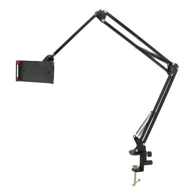 中国 Sleeve Stable 360 ​​Degree Long Arm Metal Microphone Stand For 3.5 10.6inch To Tablet Smartphone Bed Lazy Stand 販売のため