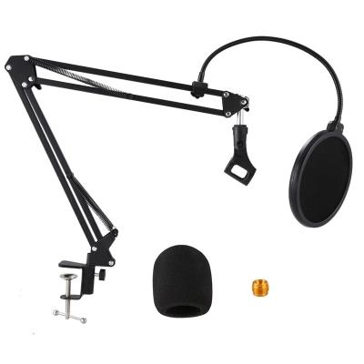 中国 Arm Bracket Metal Microphone Stand Bm800 Tripod F2, With Filter And Aluminum Alloy Clip 販売のため