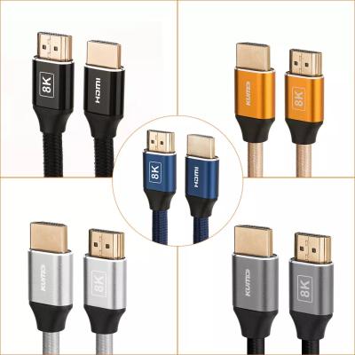 China HDR TDR prueba 48gbps chapado en oro 4k HDMI cable 120Hz compatible con Ethernet 3D 4K HDTV en venta