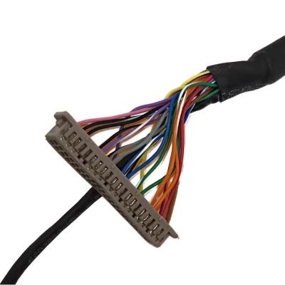China Speed Data Transfer Lvds Cable Assembly Customizable And Affordable For Your Business UL VW-1 Flammability Rated Black for sale