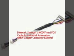 Dielectric Strength ≥1000V/min LVDS Cable for Industrial Automation within Copper Conductor Material