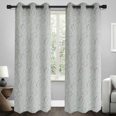 China Decorative curtain in latest decoration design jacquard for living room ready made for sale