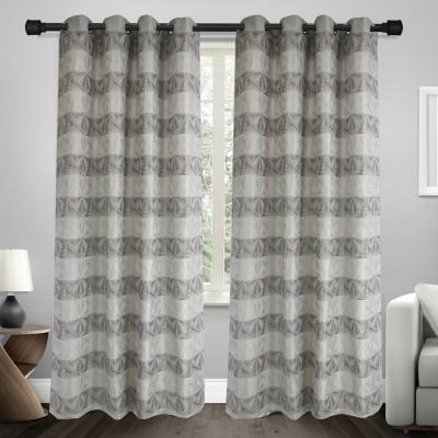 China The latest decoration curtain design for the room 2020 pine needlejacquard curtain with lurex for sale