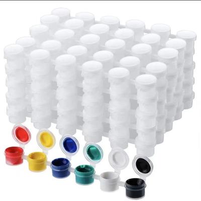 China 10PCS/set Eco-friendly 3ml Plastic Paint Box Container DIY Color Set Acrylic Paint Storage Sealed Paint Box for sale