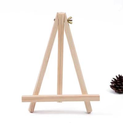 China 18*24CM Mini Wooden Table Art Deco Foldable Easel Kids Display Mini Wooden Easel Painting Tripod for sale