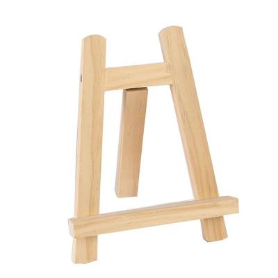 China Mini Easel Polished 15*20CM High Quality Eco-friendly Removable Pine Art Display Stand for sale