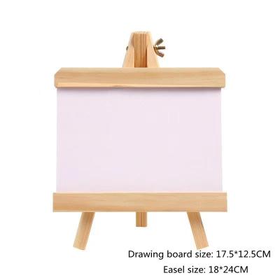 China New Product Wooden Mini Display Stand Kids Flexible Blackboard Easel Mini Easel Art Painting Blackboard Easel for sale