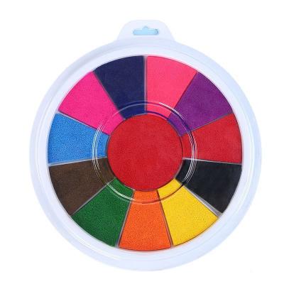 China High Quality Washable Craft DIY Color Round Finger Seal Ink Pad Eco - Friendly Stamp for sale