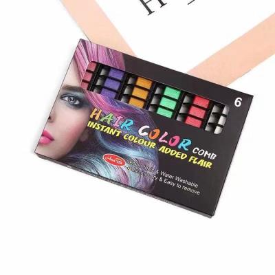 China Pro Beauty Hot Sale Color Hair Dye Chalk Easy To Clean Mini Hair Chalk Comb For Party Or Masquerade TTY-2256 From HU for sale