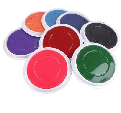 China Children Drawing Writing Education 6 Color Pad Children's Pad Round Pad Washable Color Palm Dye for sale