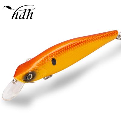 China Hard ABS Plastic Fishing Tackle Trout Lure Minnow Fishing Lure 2021 Tiruan umpan umpan saltwater 80mm floating minnow lures for sale