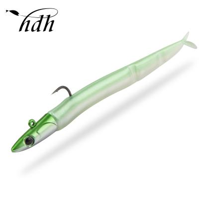 China Custom High Quality PVC Plastic Fishing Tackle Bait Main Hook Soft Lure 105mm Tail 9g Soft Lure Bait Fishing for sale