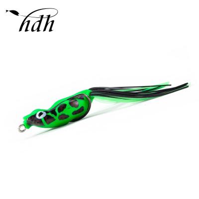 China ABS Plastic Wholesales New Artificial 3D Style Eyes Fishing Lure Frog Fish Bait Soft Frog Fishing Lure For Snakehead for sale