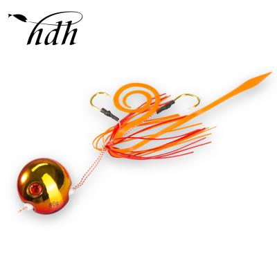 China Metal CHINA Customized 10COLORS Brands Professional Fishing Tackle JINGGING RUBBER Metal Lure Jig for sale