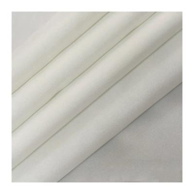 China Manufacturer Cotton Woven Shirt Fabric /TC/CVC Breathable School Uniform Fabric Twill White Fabric for sale