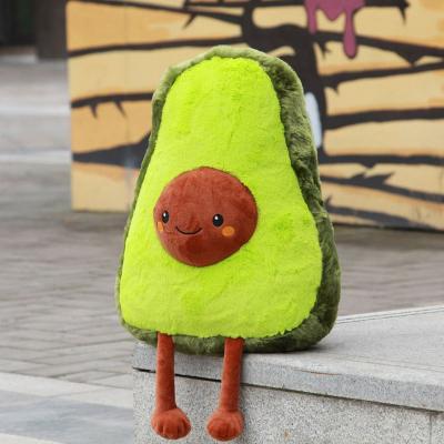 China Eco-Friendly Plush Toy Cartoon Avocado Plush Keychain Avocado Pillow Doll for sale