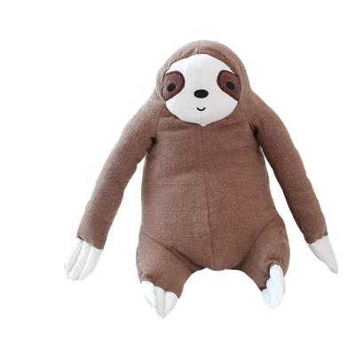 China 26cm Eco-Friendly Canvas Baby Toy Sloth Felpa Stuffed Plush Toy for sale