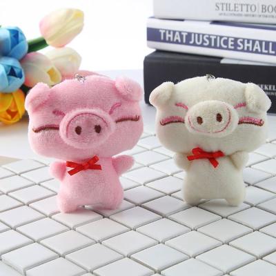 China Eco - Friendly Plush Pig Key Chain Anime Custom Around Small Various Cute Plush Toys for sale