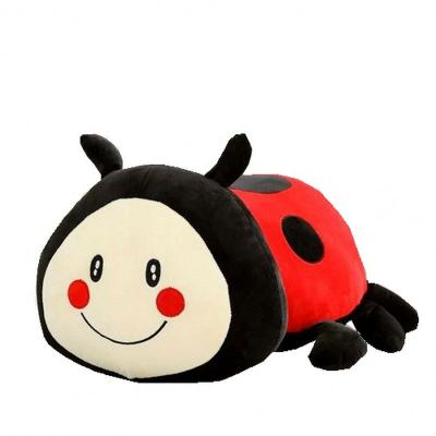 China Children Gift Ladybug Customizable Plush Toy Cute Stuffed Animal Sofa Decorative Pillow Children Kids Play for sale