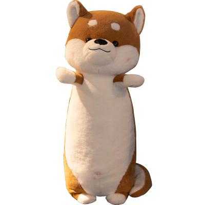 China Kawaii Pet Stuffed Plush Shiba Inu Dog Plush Toy Stuffed Dog Pillow Unstuffed Skin Available for sale