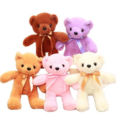 China Dropshipping Brown Plush Handmade Classic Soft Stuffed Teddy Bear Toys Promotion Gifts for sale