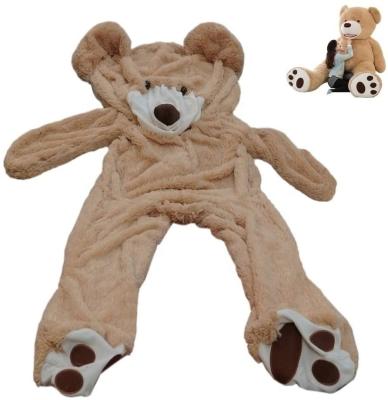 China 2021 Cute Giant Yangzhou Lerddy Teddy Bear Skins Unstuffed Plush Animal Skins Fun 100cm for sale