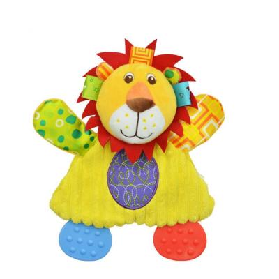 China Baby Teether Eco-Friendly Plush Toy Lion Gift Promotion Rabbit for sale