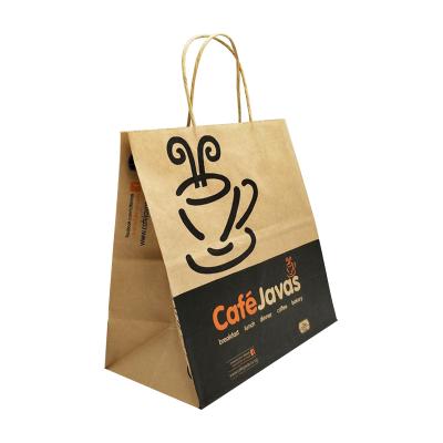 China Biodegradable Drinks Bag Biodegradable Paper Bag Takeout Paper Bag for sale