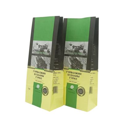 China Luxury Custom Recycled Materials Multicolor Black Green Yellow Mixed Paper Bags For Flour Packaging for sale