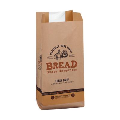 China Recycled Materials Machine Making Paper Bag With Printing Bakery Paper Bag With Window Paper Bag for sale