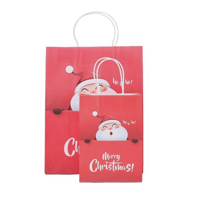 China Small Recyclable Paper Bag With Printing Kraft Craft Paper Bags Paper Gifts Bag With Handle for sale