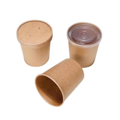 China Food Grade Biodegradable Disposable Pe Coated Container Salad Wrapping Paper For Paper Bowl With Lid for sale