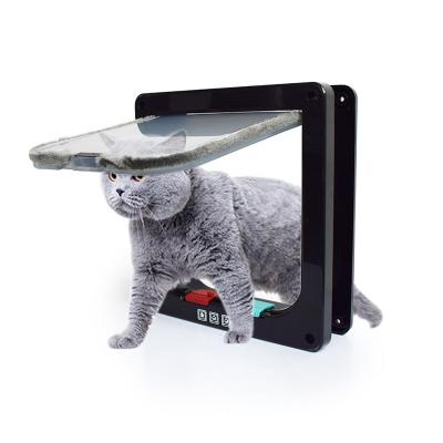 China 4 Way Lock Stocked Cat Door, Cat Flap Door, Pet Door for sale