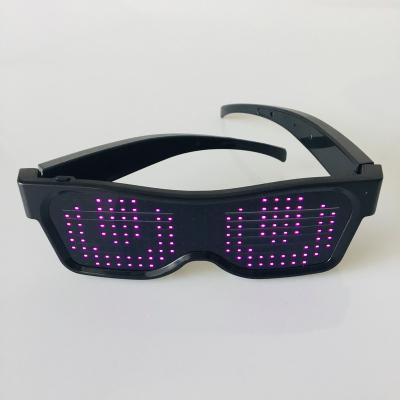 China Plastic+ LED Bead Light Up Glasses, Display Glasses With Message, APP Lead Glasses for sale