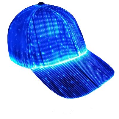 China COMMON fiber optic hat, LED baseball cap, LED hat for sale