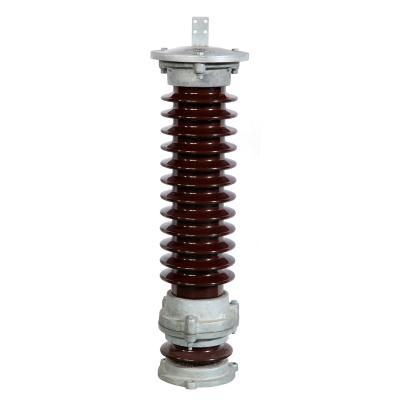 China Lightning System 0.25~500kV 10kA ZnO Oxide Surge Arrester High Voltage Polymer Lightning Arrester with KEMA for sale