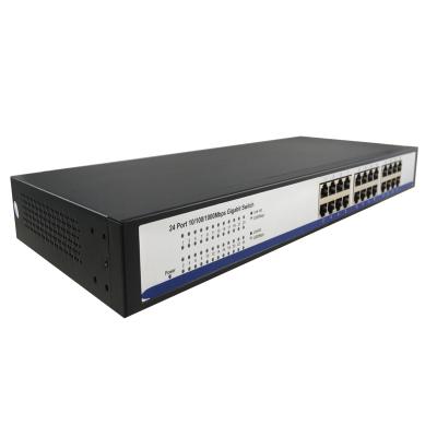 China LACP 24 Port 24 Port Gigabit Ethernet Switch Hub 10/100/1000Mbps for IP Camera for sale