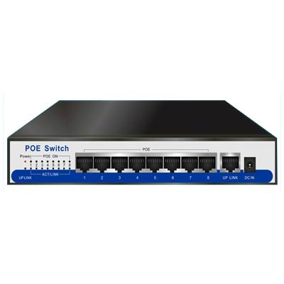 China Port Switch 50v 3a 150w IEEE802.3af 8 POE POE Port Port Gigabit POE Switch 9 For HD IP Cameras IP Gigabit POE Network Switch for sale