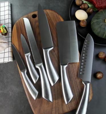 China Manufacturer Franchise Disposable Professional Stainless Steel Kitchen Tools Knife Sets for sale