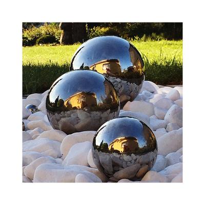 China Stainless Steel Hollow Sphere Sculpture Decorations Hollow Handrail Ball Decoration SS Ball for sale