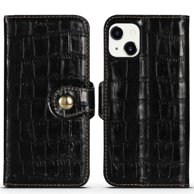 China 2021 New Fashionable Anti-fall Wallet Case For iPhone 13 12 Pro Crocodile Max 11 Leather Case For iPhone 13 mini for sale