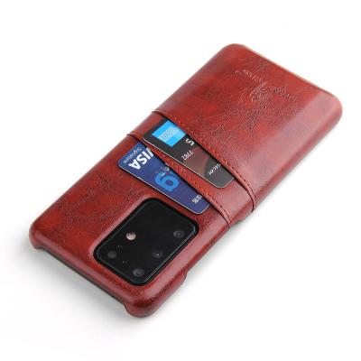 China Business Style Free Sample Quality PU Leather Phone Case For Samsung galaxy s20 Case With Card Holder for sale