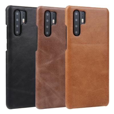 China Wholesale Leather Back Case Compatible Mud Radio Case Back Cover For Huawei P30 Case for sale