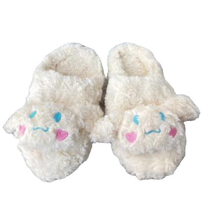 China Fashion Trend Hot Sale Laurel Plush Dog Slippers Stuffed Animal Slippers For Family Kids Love Melody Household Cute Decoration Animal Slippers for sale