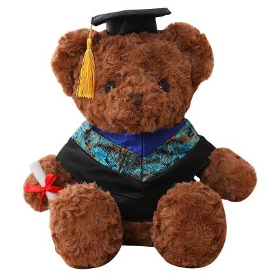 China Custom OEM T-shirt Plush Toys Plush Doll Logo Sublimation Graduation Teddy Bear Lovely Gift for sale